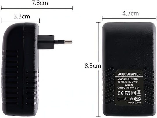 E Zy.Net HX-PA4805G PoE+ Injector