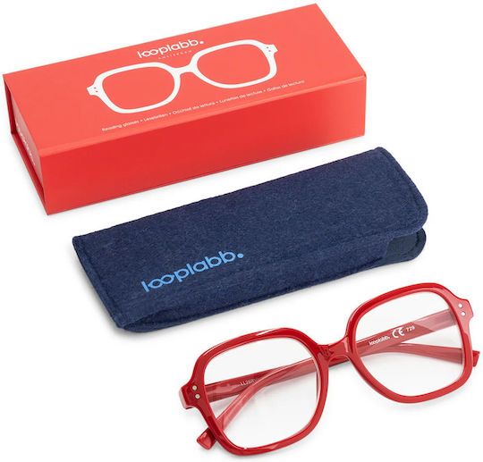 Looplabb Ochelari De Citit Pentru Femei +1.50 În Culoare Roșie