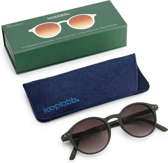 Looplabb Faust Ochelari De Citit Pentru Bărbați +2.50 În Culoare Verde