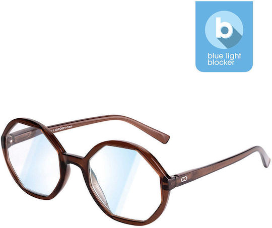 Looplabb Lolita Blaulichtblockierende Brillen Hazel Grad 1.5