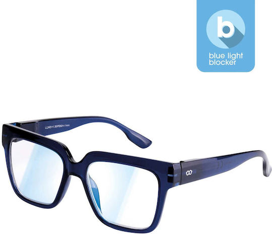 Looplabb Max Blaulichtblockierende Brillen Marine Blau Stufe 2