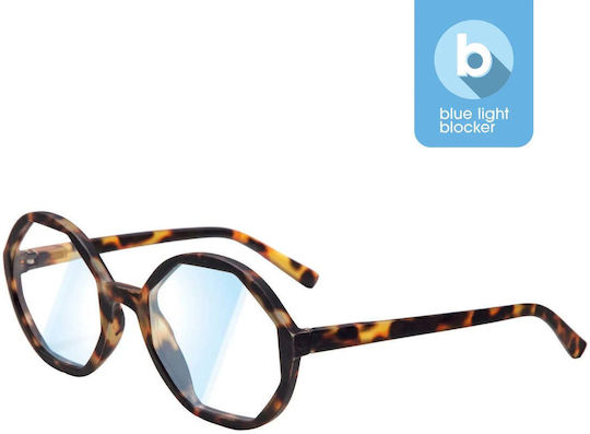 Looplabb Lolita Schildpatt Blaulichtblockierende Brillen Grad 3