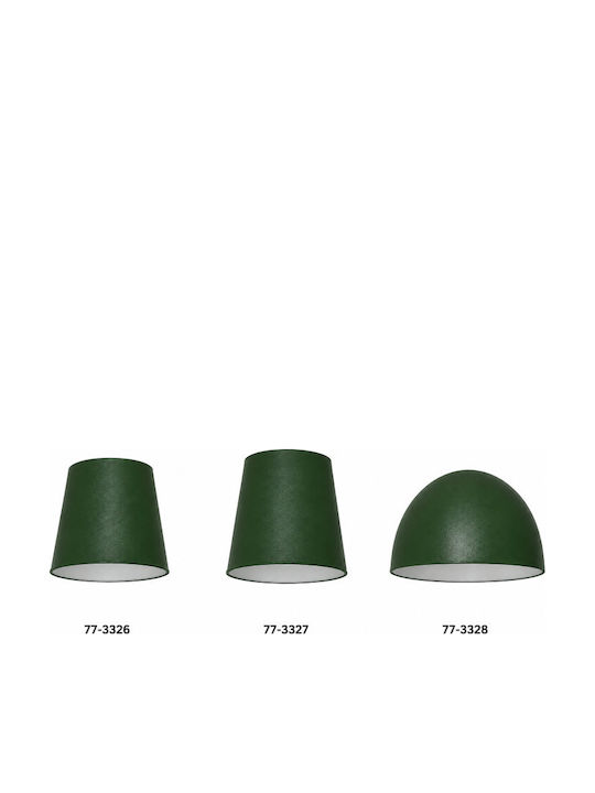 Home Lighting Abajur Conic Verde Cu Diametru 14cm
