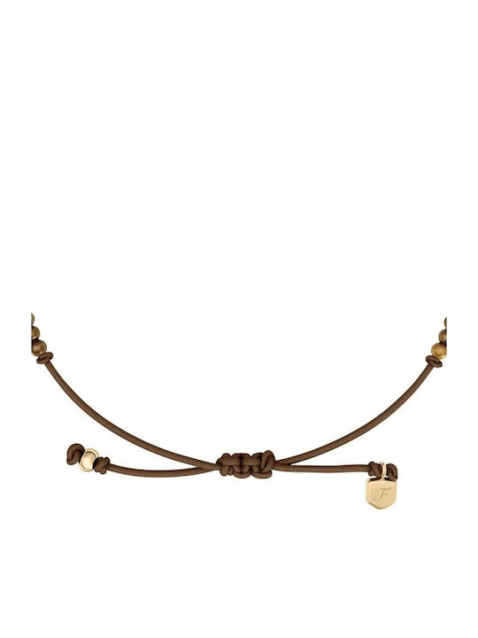 Fossil Brățară Pentru Femei Din Oțel Plăcat Cu Aur Cu Zircon 23cm