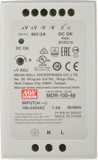 Stromversorgung für CCTV-Systeme MDR-100-48