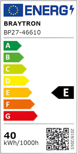 Braytron Χωνευτό LED Panel 40W με Φυσικό Λευκό Φως 4000K