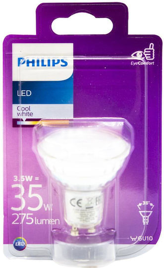 Philips LED-Lampe 3.5W für Fassung GU10 und Form MR16 Naturweiß 275lm