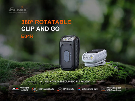 Fenix Rechargeable LED Head Flashlight IP66 with Maximum Brightness 300lm