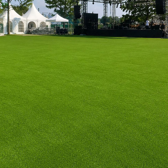 Synthetic Lawn Roll with Height 30mm in Brown Colour