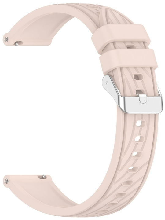 Pink Rubber Strap 20mm