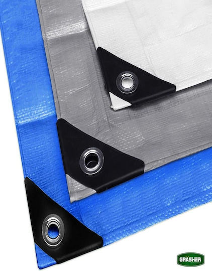 Grasher Wasserdicht Plane 120gr/m² 8x5m. Licht Typ Blau