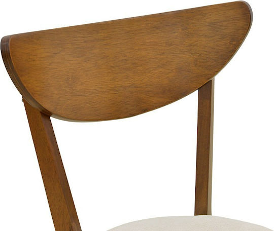 Canon Dining Room Wooden Chairs Walnut 2 Pieces 43x52x83.5cm