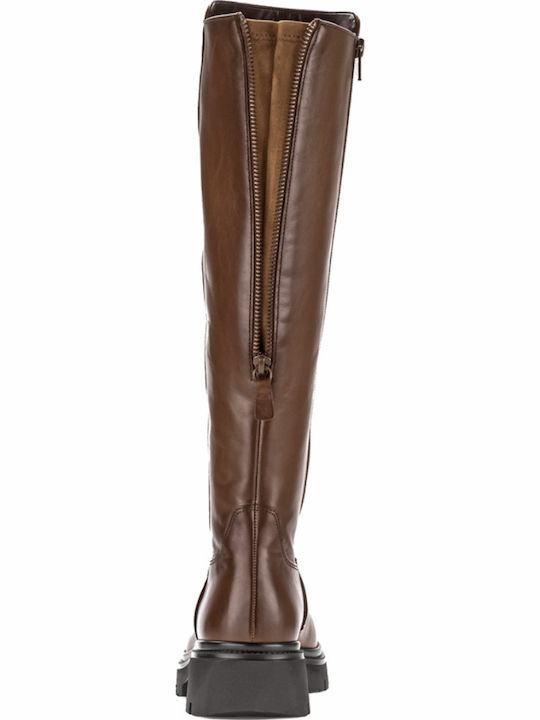 Damenstiefel Braune Leder