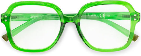 Looplabb Ochelari De Citit Pentru Femei +1.00 În Culoare Verde