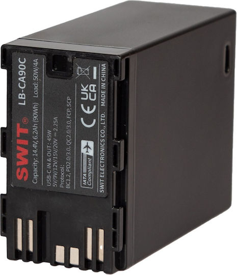 Swit Батерия за видеокамера Lb-ca90c 6200mAh Съвместима с Canon