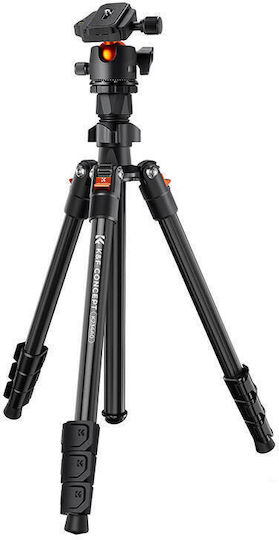 K&F Concept Τρίποδο B1234m από Αλουμίνιο με Σφαιρική Κεφαλή έως 39cm και Αντοχή 8kg