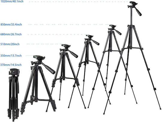 Hurtel Hurtel Kamerastative aus Aluminium bis 125cm und Belastbarkeit 2kg