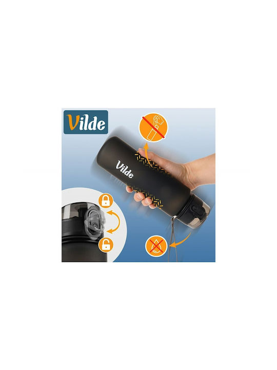 Vilde Vilde Wasserflasche 650ml Schwarzes