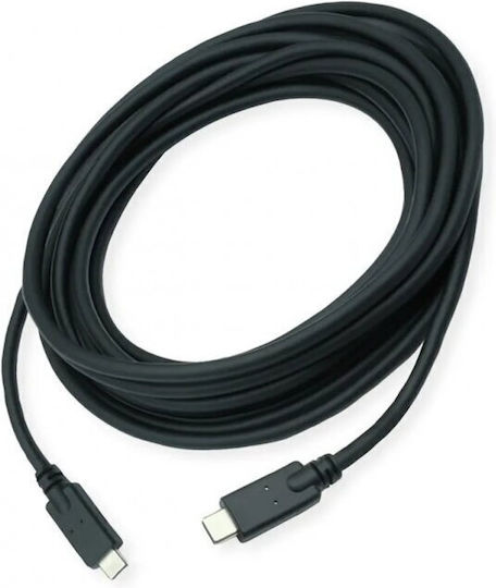 Roline USB 3.2 Type C към Type C кабел Emark 85W 7м Черен Roline 11.02.9067
