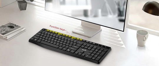 Genius 31320002400 Ασύρματο Πληκτρολόγιο Αγγλικό US