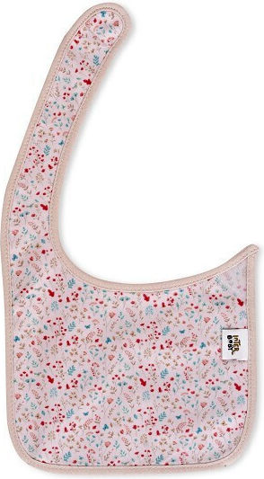 Interbaby Waterproof Fabric Baby Bib with Hook & Loop Fastener Pink 2 Pieces