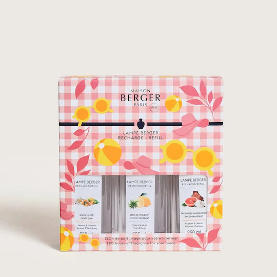 Maison Berger Paris Lampe Berger Refill Triopack Estivale 3 x 250ml Catalytic Lamp Refill Liquids
