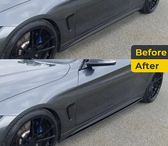 Допълнителни прагове Bmw F30 F31 M Performance Design Черни Гланцови Oem