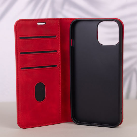 Smart Book Synthetic Leather / Silicone Red (Redmi Note 15 Pro+ / Poco M8 Pro)