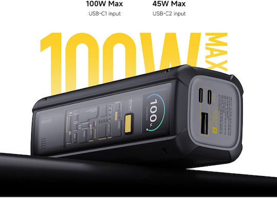 Xiaomi HyperCharge P03MI Baterie Externă 25000mAh 212W cu Port USB-A și 2 Porturi USB-C Power Delivery / Încărcare Rapidă Transparentă