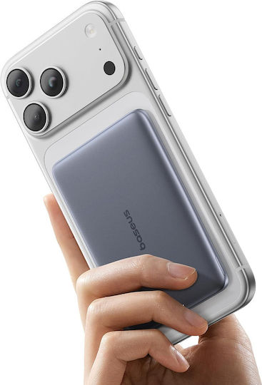 Baseus PicoGo AM41 MagSafe Qi2 Power Bank 5000mAh 20W με Θύρα USB-C Power Delivery Titanium