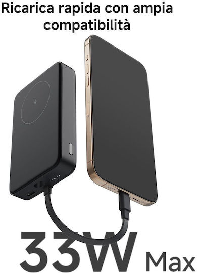 Xiaomi Магнитна MagSafe Външна Батерия 10000mAh 33W с USB-C Порт Бяла
