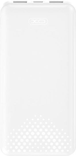 XO PB312 Power Bank 10000mAh 10W mit 2 USB-A Ausgangsanschlüsse und USB-C Ausgangsanschluss Weiß