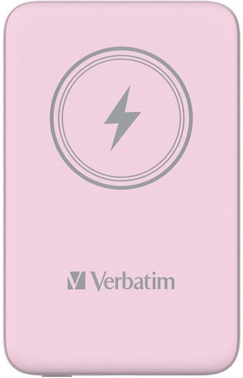Verbatim Charge 'n' Go MagSafe Baterie Externă 10000mAh cu Port USB-C Power Delivery / Încărcare Rapidă Roz