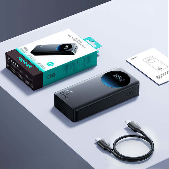Joyroom JR-PBF02 Pro Power Bank 20000mAh 45W mit 2 USB-A Ausgangsanschlüsse und 2 USB-C Ausgangsanschlüsse Power Delivery / Schnellladung Schwarz