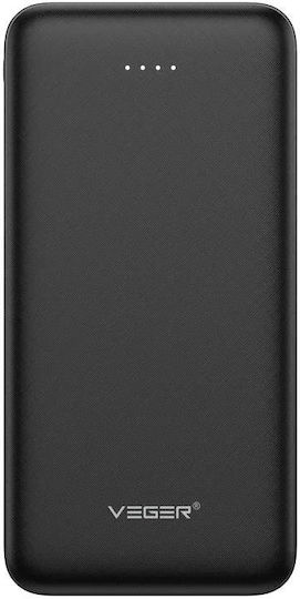 Veger VP1065 Power Bank 10000mAh cu 2 Porturi USB-A Negru
