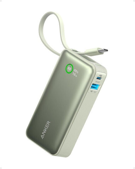 Anker Nano 545 Power Bank 10000mAh 30W με Θύρα USB-A και Θύρα USB-C Power Delivery / Quick Charge Πράσινο