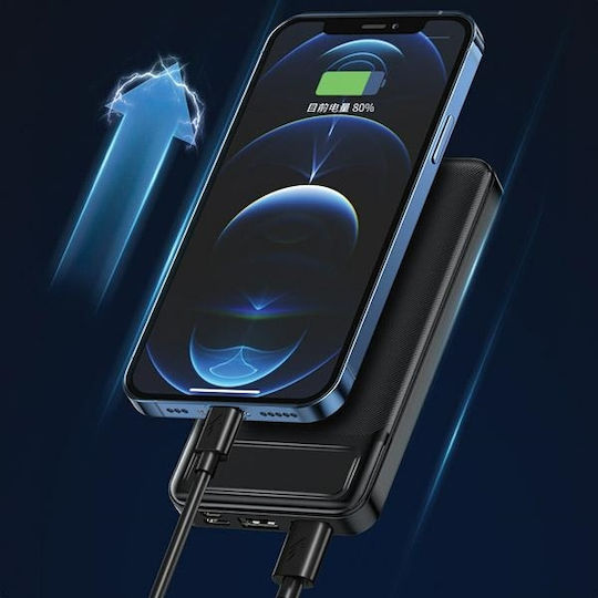 Awei P5K Power Bank 10000mAh mit 2 USB-A Anschlüssen Schwarz
