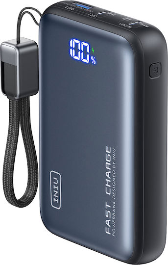 Iniu P63-P1 Power Bank 25000mAh 100W With USB-A Output Port And 2 USB-C Output Ports Quick Charge Black