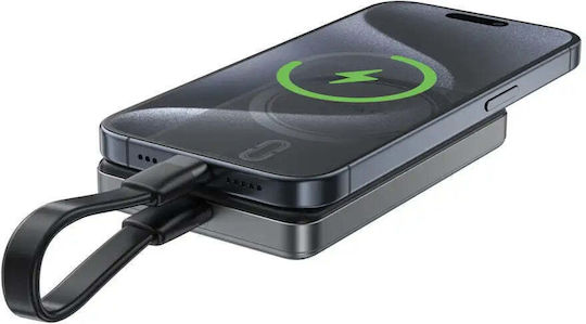 Hoco Acefast M12 MagSafe Външна Батерия 10000mAh 20W с USB-C Изходен Порт Power Delivery Черна