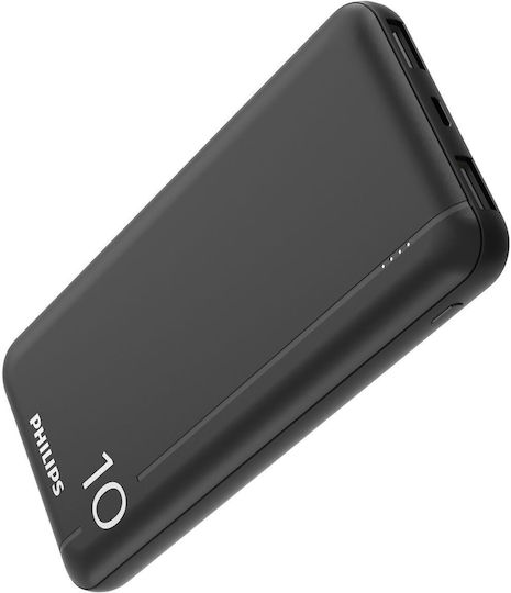 Philips DLP1810 Power Bank 10000mAh 37W cu 2 Porturi USB-A Negru