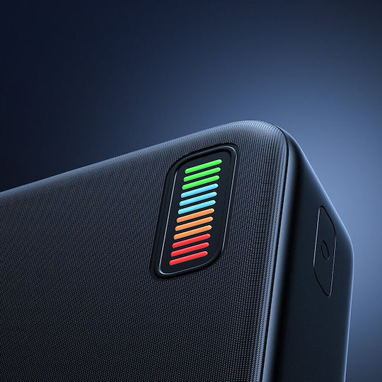 Joyroom Dazzling Series QP195 Power Bank 20000mAh 22.5W с 2 USB-A порта и USB-C порт Черен
