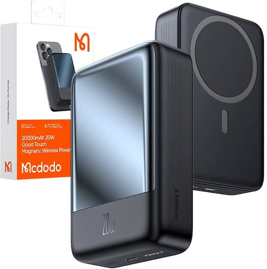 Mcdodo MC-5021 MagSafe Power Bank 20000mAh 20W Ladeleistung Schwarz