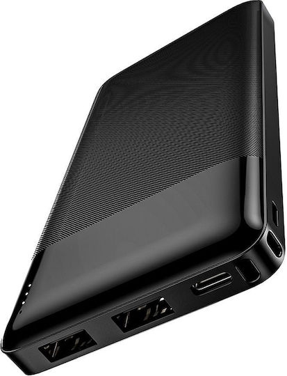 Hoco J72 Power Bank 10000mAh 10W cu 2 Porturi USB-A și Port USB-C Negru
