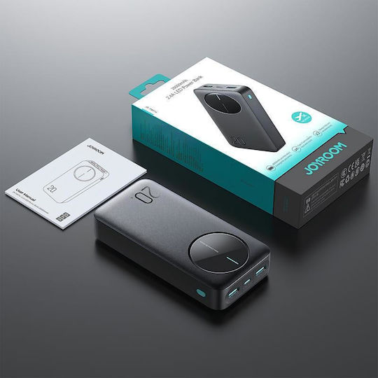 Joyroom JR-PBF14 Pro Power Bank 20000mAh 22.5W With 2 USB-A Output Ports And USB-C Power Delivery Quick Charge Port Black
