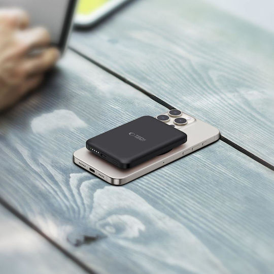 Tech-Protect PB10 Lifemag MagSafe Power Bank 5000mAh 15W Stromlieferung Μαύρο