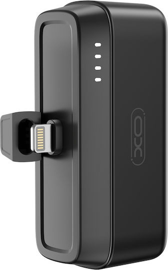 XO PR244 Lightning Power Bank 5000mAh 20W με Θύρα USB-C Quick Charge Μαύρο