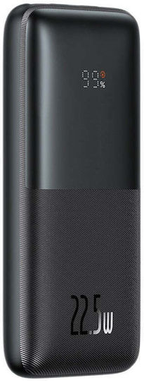 Baseus Bipow Pro Power Bank 10000mAh 22.5W с 2 USB-A порта и USB-C порт Черен