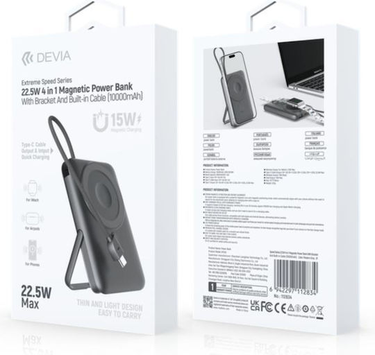 Devia EP203 MagSafe Power Bank 10000mAh 22.5W Gray