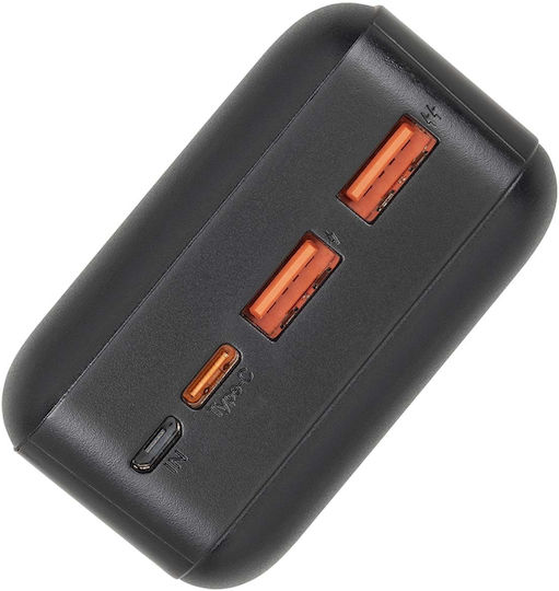 Rivacase VA2103 Power Bank 30000mAh with USB-A and USB-C Output Ports Power Delivery / Quick Charge Black
