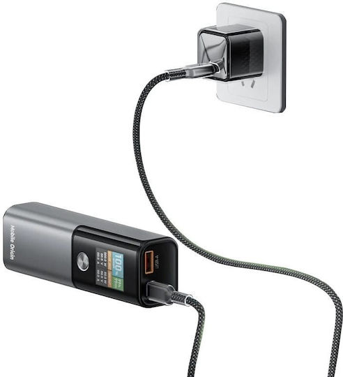 Mobile Origin PB12 Външна Батерия 14000mAh 100W с USB-A Порт и USB-C Порт Power Delivery Прозрачна